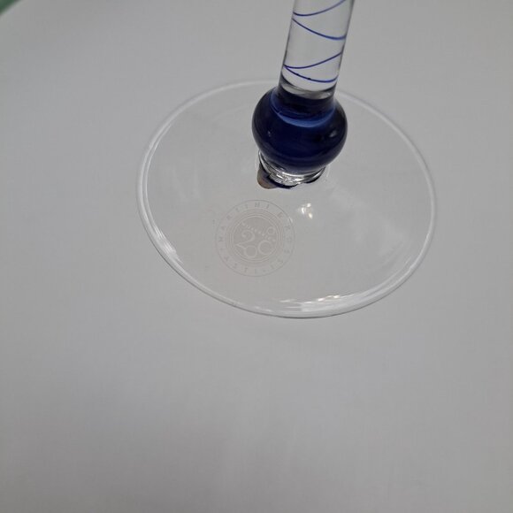 Martini & Rossi Asti Millennium 2000 Crystal Art Glass Champagne Flute - Picture 8 of 8